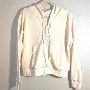 American eagle cream oversized hoodie.